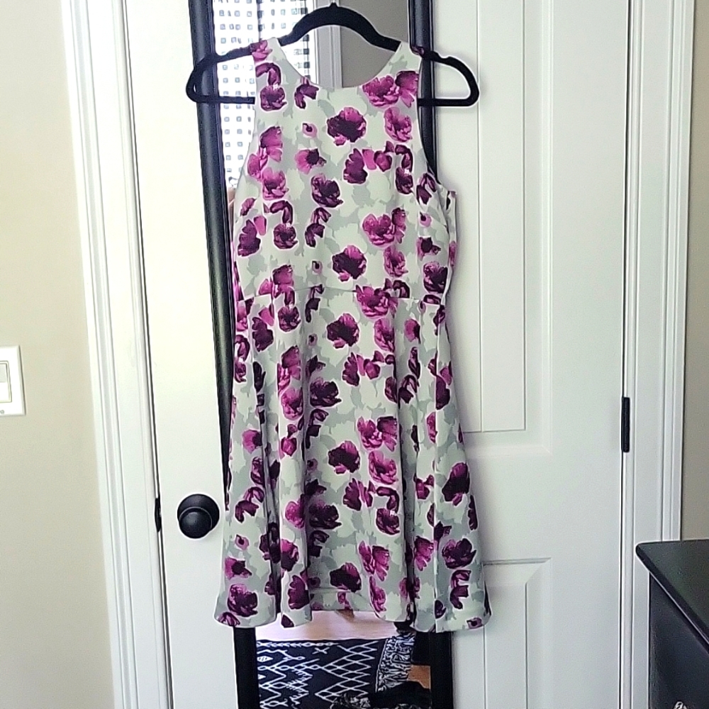 BR gray w purple dress